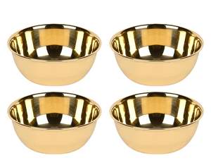 Mini bol en laiton et plaque dorée brillant poli Design industriel décor à la maison cadeau pour Diwali - Product Image 3