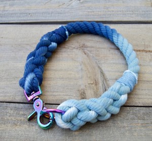 Beautiful <b>Rainbow</b> <b>Light</b> Cotton Rope Leash - Product Image 1