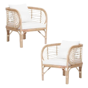 Muebles de jardín hechos a mano para interior y exterior, sillones de ratán, sala de estar Natural nórdica, silla de ratán de Indonesia a la venta - Product Image 5