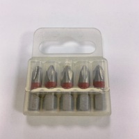 Jeu de 5 tournevis antichoc en acier S2 chromé avec poignée à cliquet et embouts, personnalisable OEM et embouts colorés