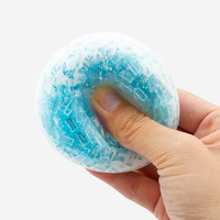 Balle anti-stress ASMR en TPR souple, effet glace pilée, faite à la main