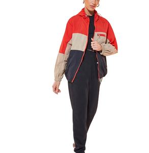 เสื้อแจ็คเก็ตกันลมแบบสวม สีสันตัดกัน ผ้าไนลอน ทรงเข้ารูป สไตล์ลำลอง สำหรับเล่นกีฬาและกิจกรรมกลางแจ้ง กันน้ำ สำหรับผู้หญิง ไซส์พลัส - Product Image 3