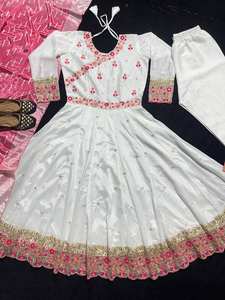 Vêtements ethniques indiens et pakistanais Antra Lifestyle, salwar kameez en georgette avec travail de sequins lourd, coupe régulière élégante, pour mariage et fêtes - Product Image 5