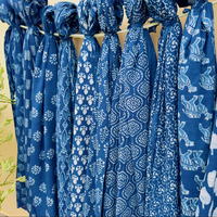 Bikini en coton biologique 100% fait main en Inde, satiné, imprimé floral indigo personnalisé, grande taille, écologique, respirant, vêtements de plage d'été