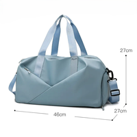 Tas Ransel Gym Ramah Lingkungan Berkualitas Tinggi dari Bahan Nylon, Dapat Dikustomisasi dengan Logo, Kantong Basah, Kapasitas 30-40L untuk Aktivitas Luar Ruangan dan Sepatu