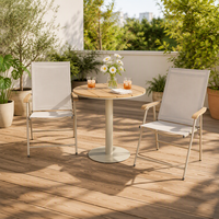 Ensemble de bistrot d'extérieur Teslin, table et chaises pour jardin, balcon, terrasse, hôtel, complexe hôtelier, OEM