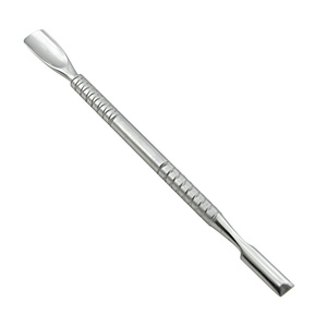 Outil de manucure de pédicure professionnel à double extrémité en acier inoxydable poussoir de cuticule d'ongle pour une utilisation de nettoyage sur les doigts en métal - Product Image 6