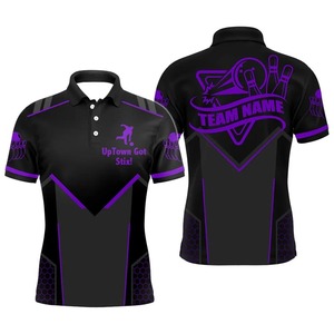 Mode Bowling graphique équipe uniformes nom personnalisé nom de l'équipe 3D imprimé sport polos lâche respirant maillot de football - Product Image 5