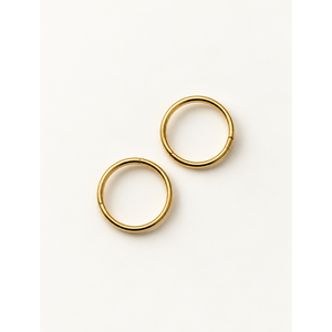 Stainless Steel Seamless Clicker Hoop Nose <b>Ring</b> 12mm with Zircon for <b>Kids</b> Ear Piercing - Product Image 1