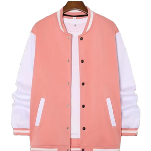 New High Quality Custom Logo Front <b>Canvas</b> Men's Winter Varsity Baseball Jacket Eco-Friendly Breathable Casual - Product Image 1