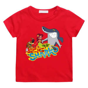 เสื้อยืดเด็ก Zig and Sharko สำหรับเด็กผู้ชาย ผ้าเจอร์ซีย์เนื้อแน่น พิมพ์ลายโลโก้ตัวการ์ตูน มีไซส์พลัสสำหรับเด็ก - Product Image 3