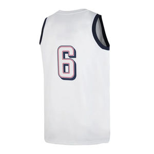Maillot de basket-ball pour hommes respirant réversible de vente chaude personnalisé brodé sans manches grande taille populaire pour toutes les équipes - Product Image 3