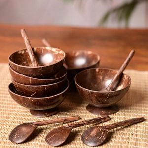 ชามกะลามะพร้าวแกะสลักลายทำด้วยมือธรรมชาติจากเวียดนาม - Product Image 5