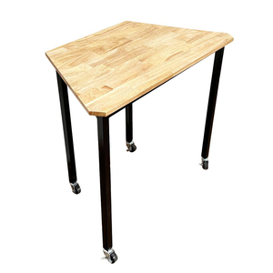 Mesa Infantil Mini Trapezoidal con Patas Cuadradas de Hierro y Patas de Madera de Caucho Estilo Lego HBLG042 - Product Image 2