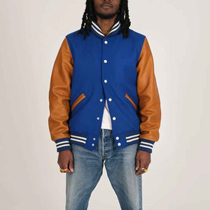 Veste en cuir de dernière génération, broderie en chenille, lettre en laine, bomber, veste de baseball universitaire, veste de collège, veste varsity 2025 - Product Image 3