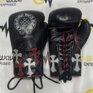 Nouveau Design Gants de boxe gagnants professionnels de haute qualité avec des croix Gants de boxe en cuir véritable MmaMuay Thai Sparring KickBoxing. - Product Image 2