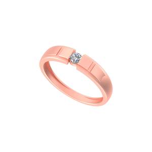 Anillo de Bodas de lujo personalizable para mujer chapado en oro de 14K/18K VS Clarity Round Lab Diamond para compromiso o regalo de aniversario - Product Image 1