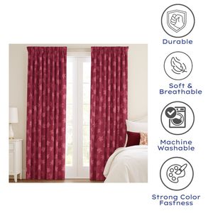 ผ้าม่านผ้าฝ้ายลายดอกไม้ทันสมัยแบบพรีเมี่ยมพิมพ์ลายบล็อกด้วยมือสำหรับบ้านโรงแรมคาเฟ่คุณสมบัติแสงที่เป็นมิตรกับสิ่งแวดล้อม - Product Image 5