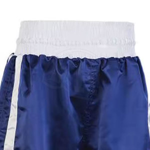 Vente en Gros de Shorts de Boxe pour Hommes 100% Coton Taille Élastique Mi Solide Impression Numérique à Séchage Rapide pour Entraînement Sportif - Product Image 3