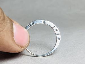 Bagues personnalisées dernière mode bagues fines personnalisées faites à la main en gros solide 925 argent Sterling avion bague à empiler - Product Image 4