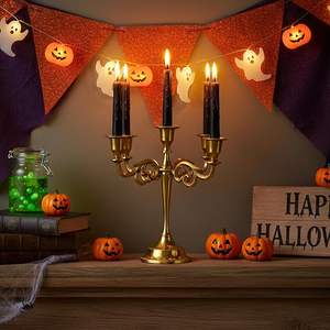 Bougeoirs haut de gamme décorations de mariage Table pièce maîtresse bougie pot métal 5 bras bougeoir pour les mariages - Product Image 1