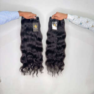 Lots de Cheveux Humains Ondulés Non Traités de Temple Indien en Gros – Extensions de Cheveux Naturels Body Wave pour Fournisseurs - Product Image 1