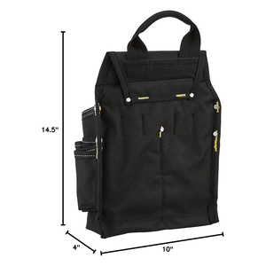 Tùy Chỉnh Chuyên Nghiệp 5505 Chuyên Nghiệp Thợ Điện Của Công Cụ <span class=keywords><strong>Pouch</strong></span> Đạn Đạo Poly 12 Túi Da Bò Màu Đen Chế Biến Gỗ Móng Tay Túi Móng Tay Móng Tay - Product Image 6