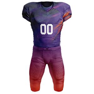 Uniforme americano de alta calidad, uniformes de práctica personalizados lisos, conjunto de uniforme de entrenamiento, camisetas de manga corta de secado rápido - Product Image 3