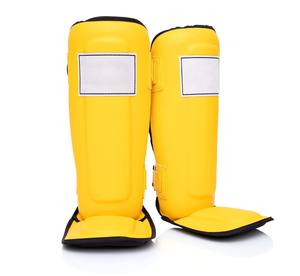 Espinilleras de Boxeo Universales de Cuero Genuino Hechas a Medida, Novedad 2026, con Logotipo Personalizado para Kickboxing - Product Image 1