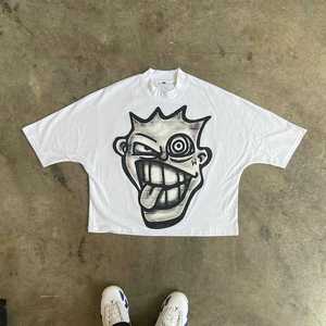 Camiseta de cuello redondo de algodón 100% clásica boxy FIT para hombre, patrón sólido con diseño de impresión personalizado para uso diario - Product Image 5