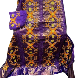 Robe de Mariée Riche en Tissu Satiné Jacquard Brodé Respirant de Poids Moyen pour Femme - Product Image 1