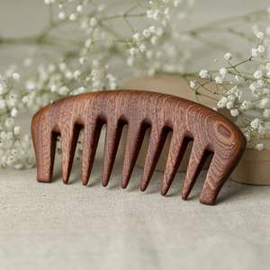 ATTRACTIVENESS Peigne à cheveux à manche en bois fait à la main pour une utilisation en salon de l'Inde Peigne en bois en gros pour un usage commercial à vendre en - Product Image 4