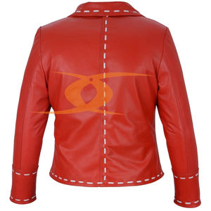 Chaqueta de cuero de Invierno para mujer a prueba de viento más vendida Material de la mejor calidad Diseño OEM personalizable para damas - Product Image 3
