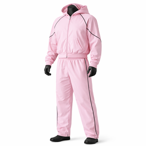 Conjunto de 2 Piezas de Chaqueta Cortavientos Ligera de Poliéster para Mujer, Traje Cortavientos para Exteriores, Logotipo Personalizado, Impermeable - Product Image 3