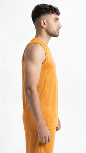 Camiseta de Baloncesto Premium Color Oro Antiguo para Equipos Profesionales, Clubes de Entrenamiento, Ropa Deportiva Transpirable de Malla - Product Image 4