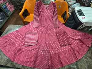 Personalizado de las mujeres elegantes Anarkali azul marino y Rosa Casual, fiesta, trajes de Festival desgaste al por mayor indio y pakistaní étnico Kurti - Product Image 5