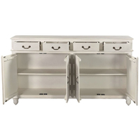 Buffet sculpté en bois antique pour salon salle à manger salle de bain chambre et hôpital élégant meuble de rangement meubles