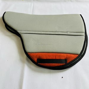 Almohadilla de malla para silla de montar con parche de gamuza y doble espuma amortiguadora para equitación - Product Image 5