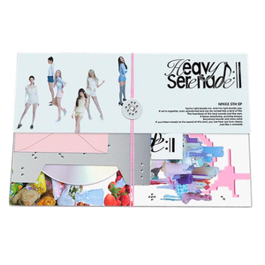 อัลบั้มอีพีชุดที่ 5 ของ NMIXX รุ่น Heavy Serenade [Heavy Ver.] โฟโต้บุ๊ค & ซีดี 2 ชุดโฟโต้การ์ด โปสการ์ด สติ๊กเกอร์ตกแต่ง เคป๊อป ดนตรีเกาหลี - Product Image 1