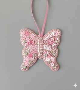 Stylish Beautiful Handmade <b>Eco</b>-Friendly Soft Beaded Embroidery Felt Christmas Tree Festival Charm Customized Color Size Trendy - Product Image 2