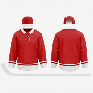 Camiseta de Hockey sobre Hielo de Malla de Poliéster Personalizada al por Mayor, Uniforme de Hockey Profesional para Hombres - Product Image 3