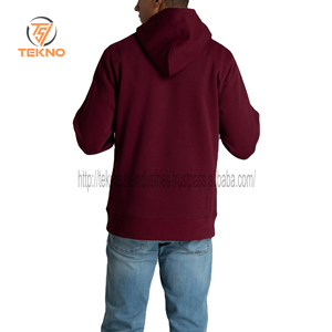 Usine directe en gros 300gsm 80% coton solide coupe régulière classique vierge pull à capuche Logo personnalisé broderie thermique hommes - Product Image 3