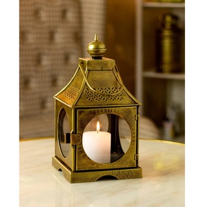 Metal Candleholder <b>Lantern</b> for Christmas Decoration <b>Outdoor</b> Hanging & Tabletop <b>Black</b> Color Candleholder <b>Lantern</b> Set of 2 - Product Image 5