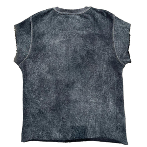 Verano Vintage ácido lavado sin mangas camiseta sin mangas 270G peso pesado 100% algodón Streetwear para hombres - Product Image 3