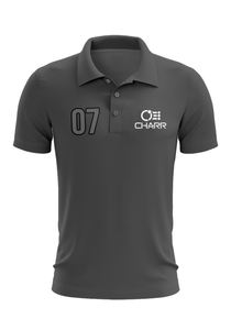 Polos de poliéster 100% para hombre al por mayor, camisas de polo sólidas de manga corta 220G ajustadas con logotipo personalizado y diseño transpirable - Product Image 6