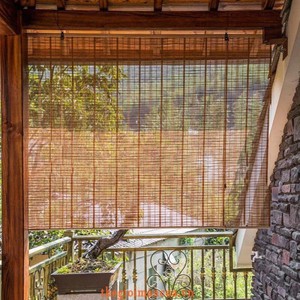 Persianas enrollables de bambú sostenibles: ajuste perfectamente personalizado, control manual - Product Image 2