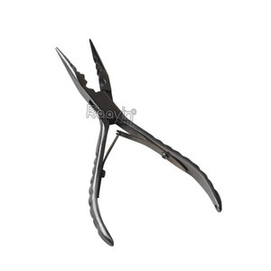 Alicates para Remover Extensiones de Cabello con Adhesivo, Fuerte Sujeción, Acero Inoxidable de Grado Quirúrgico, Elimina Eficientemente Anillos de Queratina, Color Negro - Product Image 2