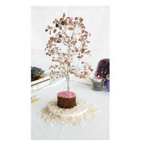 Chất lượng tuyệt vời giá tốt nhất cao cấp bán quý thủ công đá thủ công dâu tây thạch anh 300 chip đá quý tinh thể cây của cuộc sống - Product Image 1