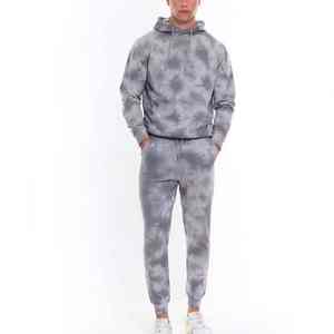 Chándal teñido con lazo para hombre, precio al por mayor, transpirable, cómodo, con capucha, con el mejor servicio OEM de fabricación, chándal teñido con lazo - Product Image 1