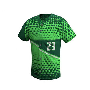 ชุดกีฬา 2024 สไตล์ใหม่ออกแบบเองเสื้อเบสบอลและกางเกงระเหิดเต็มรูปแบบพร้อมปุ่มชุดเบสบอล - Product Image 2